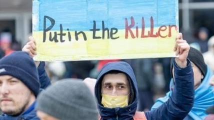 Протест проти росії та путіна в Мелітополі