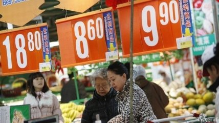 В Китае зафиксирован самый низкий уровень инфляции за 2,5 года