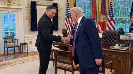 Александр Усик и Дональд Трамп