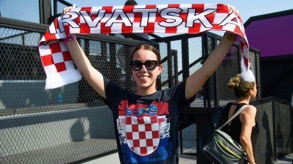 Вболівальниця збірної Хорватії