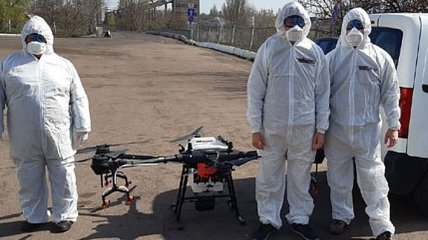 В Киеве испытали беспилотники для дезинфекции: видео