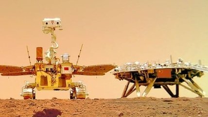 Сделал "селфи": китайский марсоход Zhurong Mars прислал новые фото