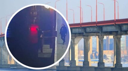 Горе-фотографа с моста снимали полицейские