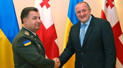 Полторак и президент Грузии обсудили реформу украинской армии