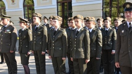 Военный лицей в Киеве впервые в истории принял девушек
