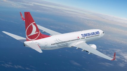 Самолет авиаперевозчика Turkish Airlines