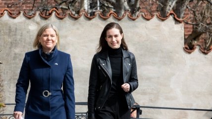 Премьеры Швеции и Финляндии Магдалена Андерссон и Санна Марин
