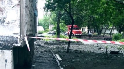 В Луганске после артобстрела пострадали люди (Видео) 