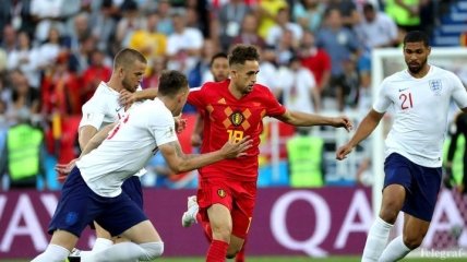 Англия 0:1 Бельгия: события матча
