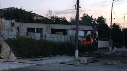 В Артемовске террористы штурмовали танковую часть