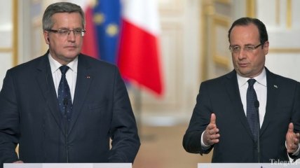 Олланд и Коморовский обсудили ситуацию в Украине