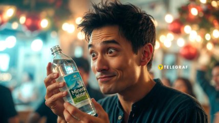 1 января людей часто спасает от похмелья минеральная вода