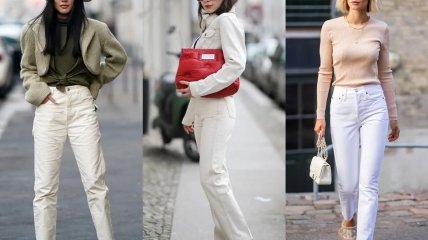 Белые джинсы сделают деловой стиль более современным