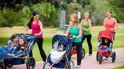 Дневники похудения для мамы: упражнения с детской коляской