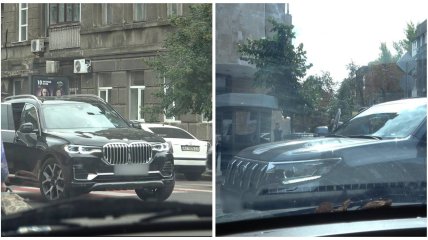 BMW X7 Сергея Минько и Toyota Land Cruiser Сергея Мандзия