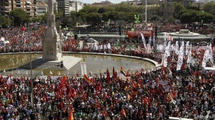 Испанцы против экономической политики правительства