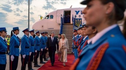 Президент Украины прибыл с визитом в Сербию