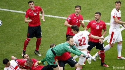 Евро-2016. Швейцария минимально обыграла Албанию