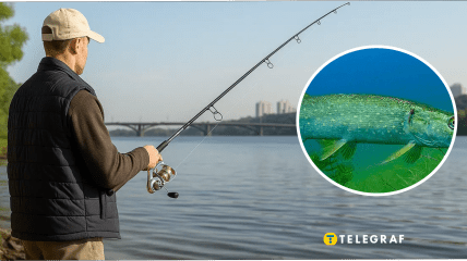 Рибалка піймав щуку