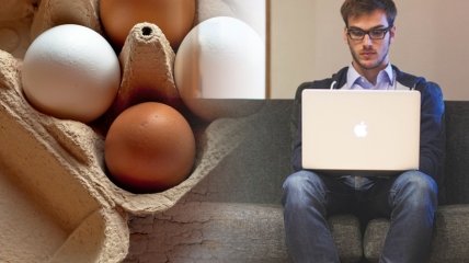 Объедините лоток для яиц и ноутбук - лайфхак