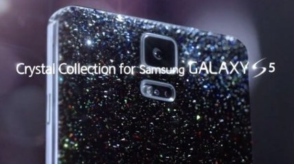 Флагманский смартфон Galaxy S5 с кристаллами Сваровски