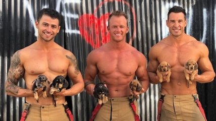 Пожарные Австралии снялись для нового "горячего" календаря на 2021 год (Фото, Видео)