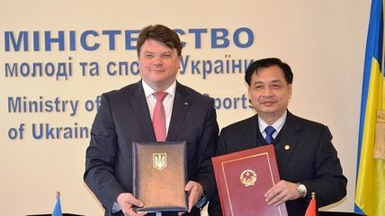 Украина и Вьетнам подписали межгосударственное соглашение в сфере физкультуры и спорта
