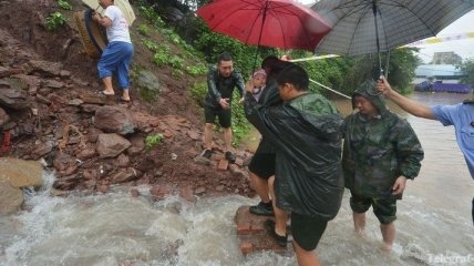  Более 290 тысяч человек пострадали от наводнений в Китае