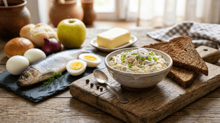 Форшмак с яблоком
