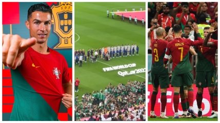 Бесценные кадры! Реакция на Роналду во время гимна Португалии (видео)