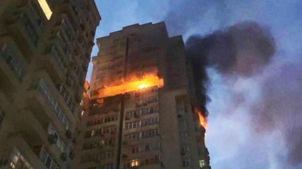 Пожар на верхних этажах