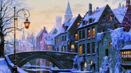 Зима в картинах разных известных художников (Фото) 