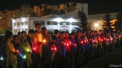 Годовщина ЧАЭС: в городе-призраке Припять зажгли 32 свечи