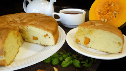 Гарбузова шарлотка на швидку руку