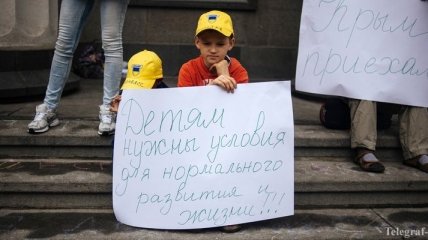 Украина поможет детям-жертвам конфликта на востоке