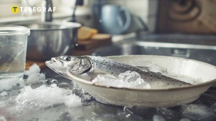 Є дієві методи, які допоможуть швидко розморозити рибу  (зображення створено за допомогою ШІ)