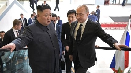 Владимир Путин с Ким Чен Ином