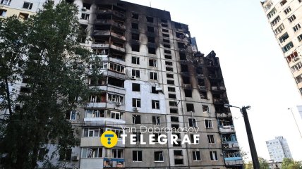 Разрушенный дом в Харькове