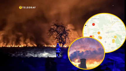 Причиной загрязнения воздуха может быть пожар под Львовом