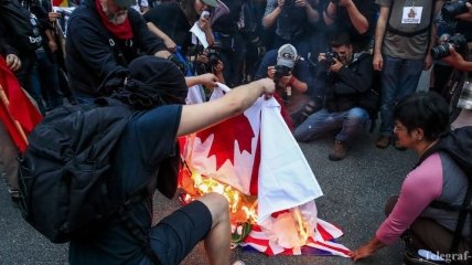 В Квебеке антиглобалисты пообещали "день проблем" участникам саммита G7