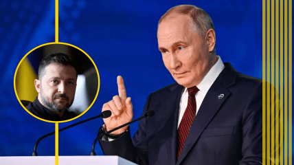 Володимир Путін і Володимир Зеленський