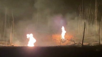 Пожар на газопроводе на Полтавщине: названы предварительные версии ЧП (видео)