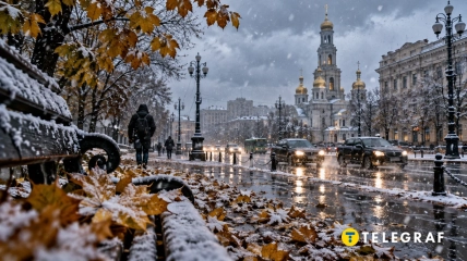 Перший сніг у Харкові