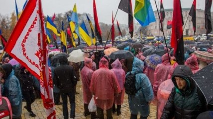 "Марш Саакашвили" в Киеве: участники требуют импичмента президента 