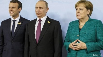 Меркель и Макрон обсудили с Путиным "паспортные указы" и минские соглашения  