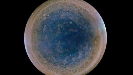 В NASA опубликовали снимок южного полюса Юпитера