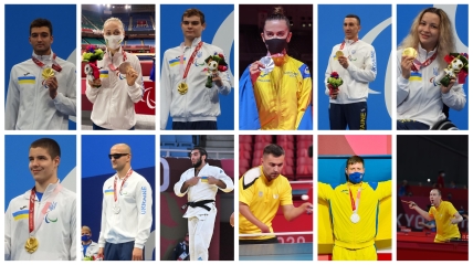 Украинские паралимпийцы 28 августа добыли 12 наград в Токио