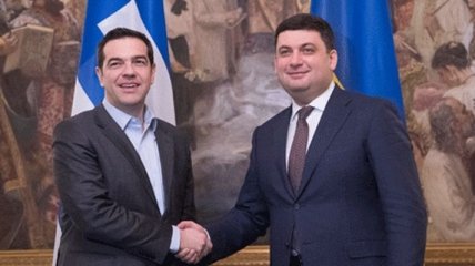 Гройсман встретился с премьером Греции