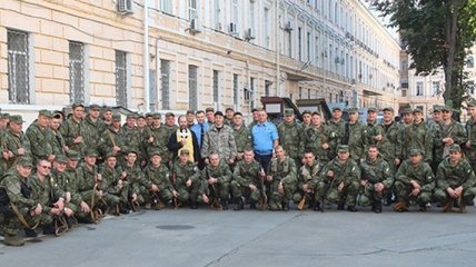 В зону АТО отправили газнизон киевской милиции