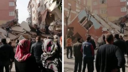 Разрушительный инцидент: В Стамбуле обвалилась 7-этажка
